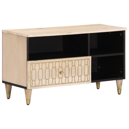 Tv-bord 80x33x46 cm massivt mangotræ