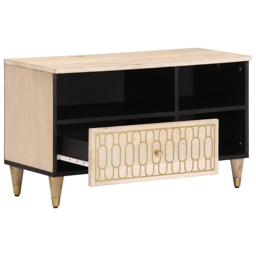 Tv-bord 80x33x46 cm massivt mangotræ