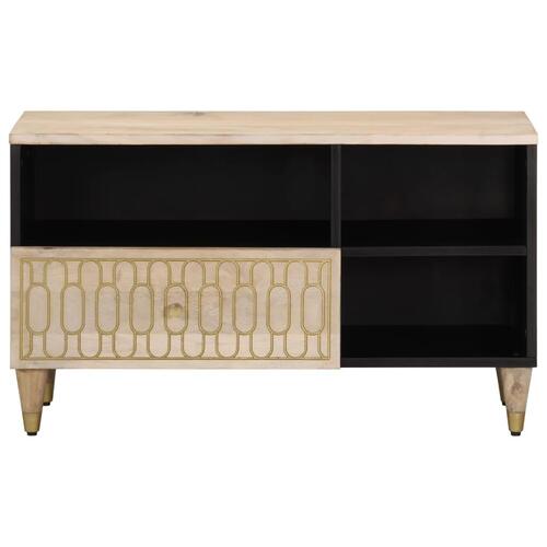 Tv-bord 80x33x46 cm massivt mangotræ