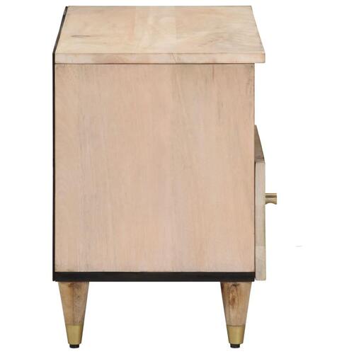 Tv-bord 80x33x46 cm massivt mangotræ