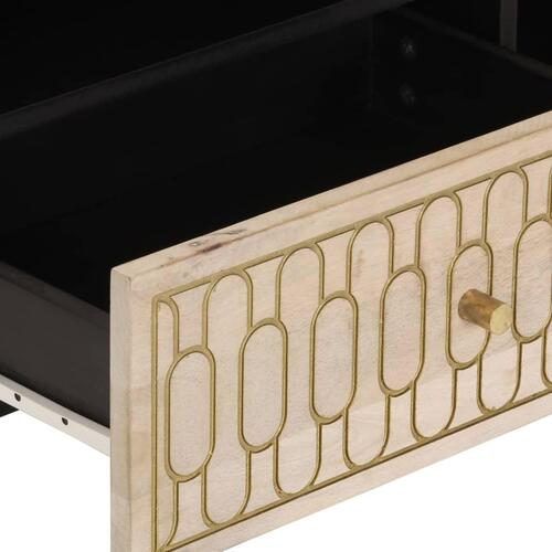 Tv-bord 80x33x46 cm massivt mangotræ
