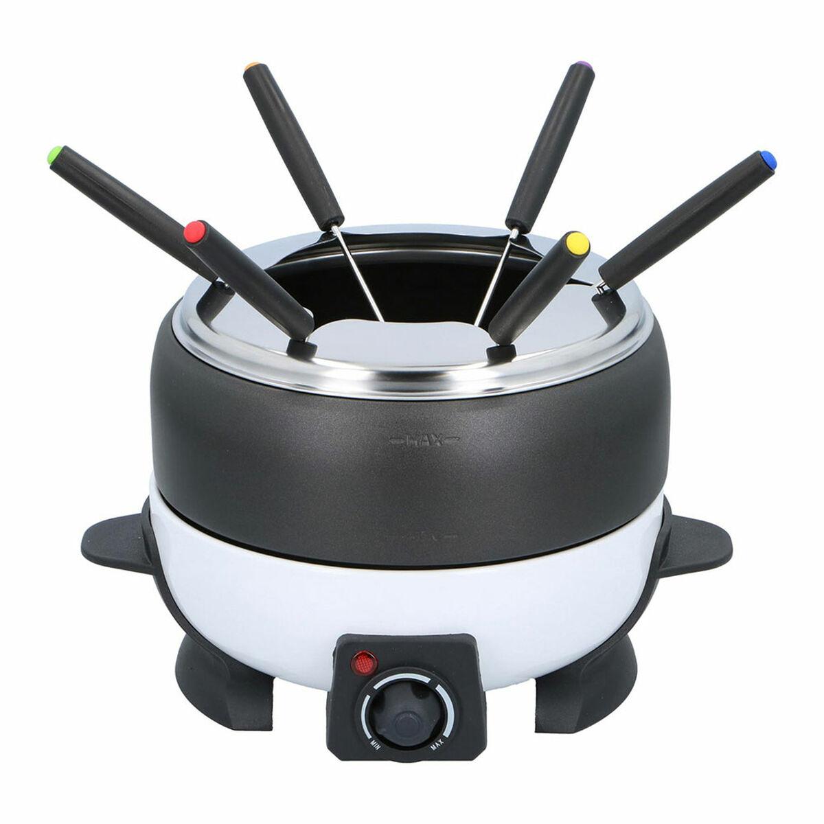 Cuisinier Deluxe fonduegryde 2,3 l - 800 W, sort/sølv