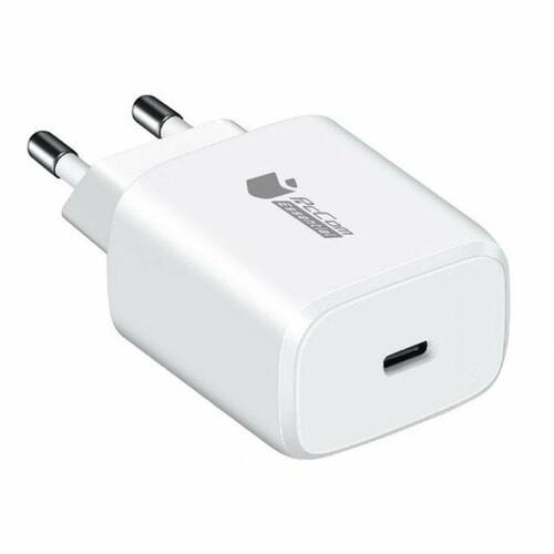 Vægoplader + USB-C kabel PcCom Hvid 20 W