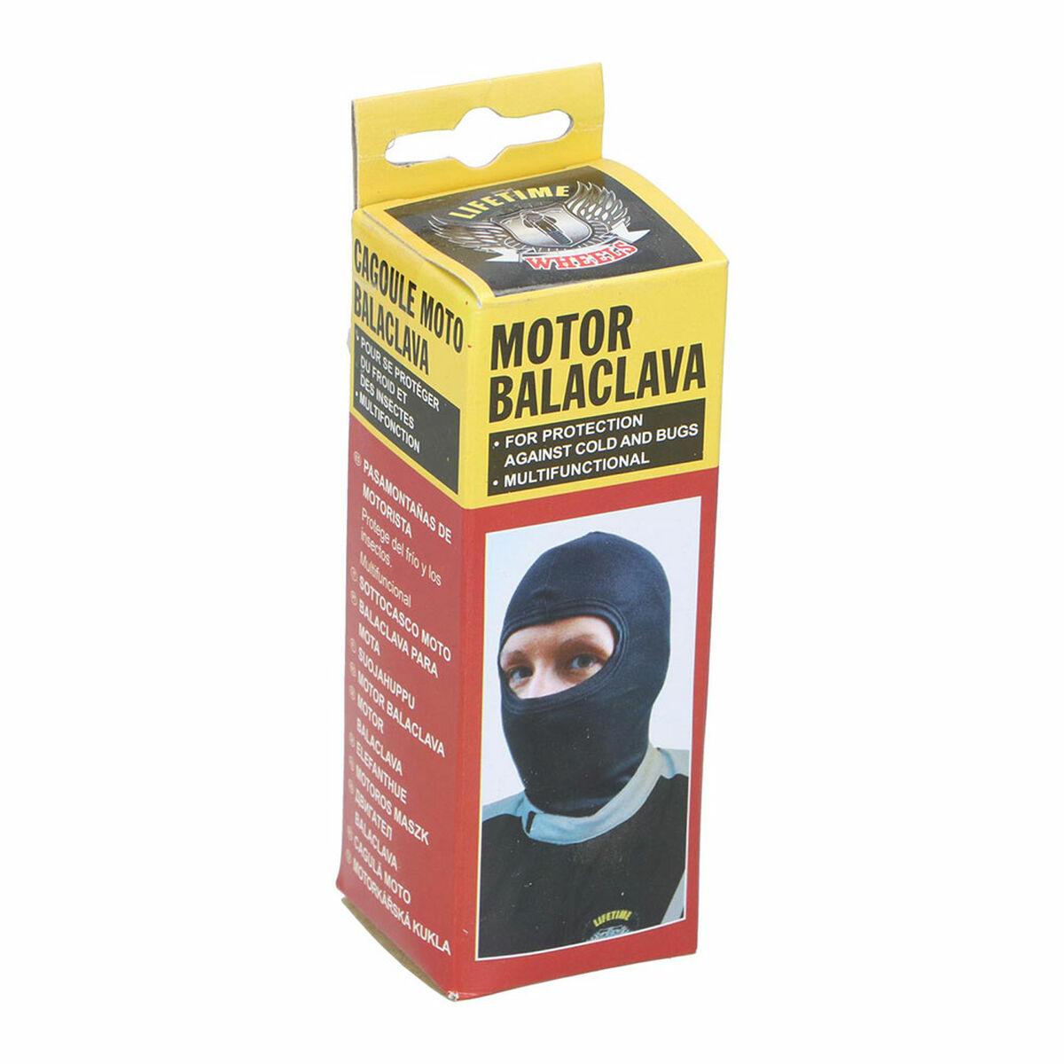 Lifetime balaclava til motorcykel - sort, onesize billede