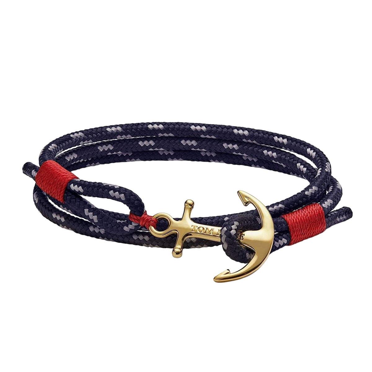 Tom Hope unisex armbånd TM0411 - blå/rød, 18 cm