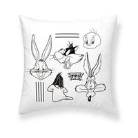 Pudebetræk Looney Tunes Looney B&w B Hvid 45 x 45 cm