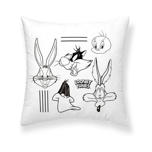 Pudebetræk Looney Tunes Looney B&w B Hvid 45 x 45 cm