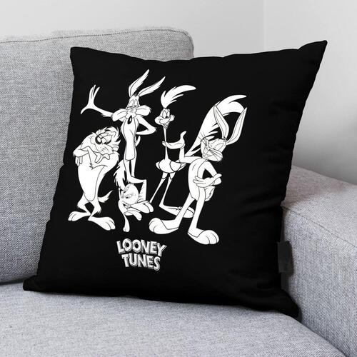 Pudebetræk Looney Tunes Looney B&w A Sort 45 x 45 cm