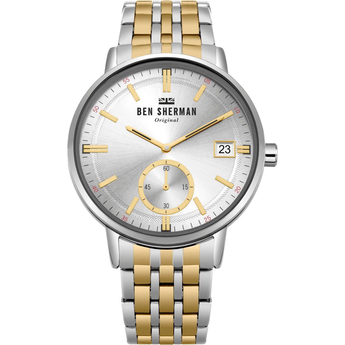 Herreur Ben Sherman WB071GSM, grå/guld (Ø 45 mm)