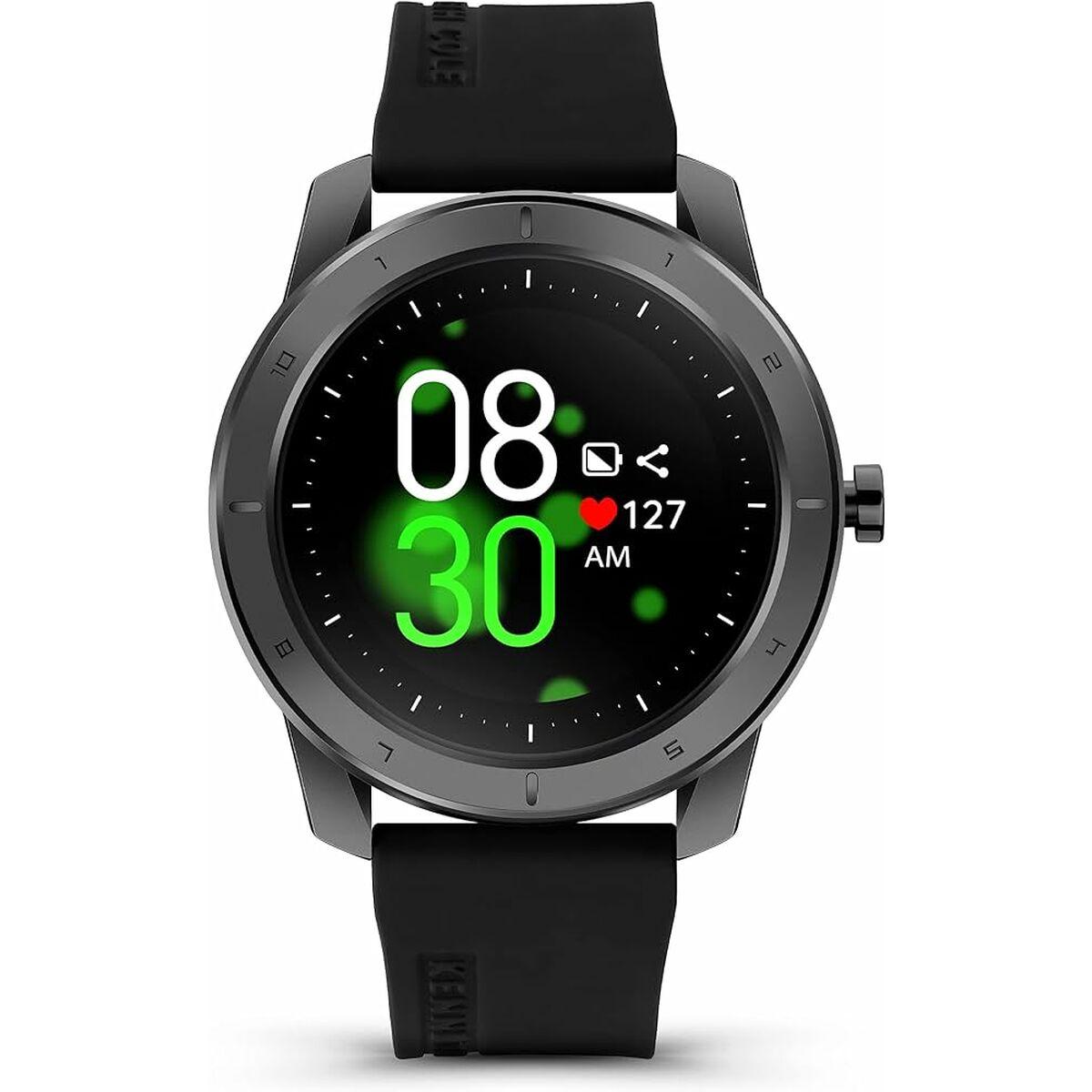 Herreur Kenneth Cole KCWGP2174001 - sort/sort, Ø 45 mm