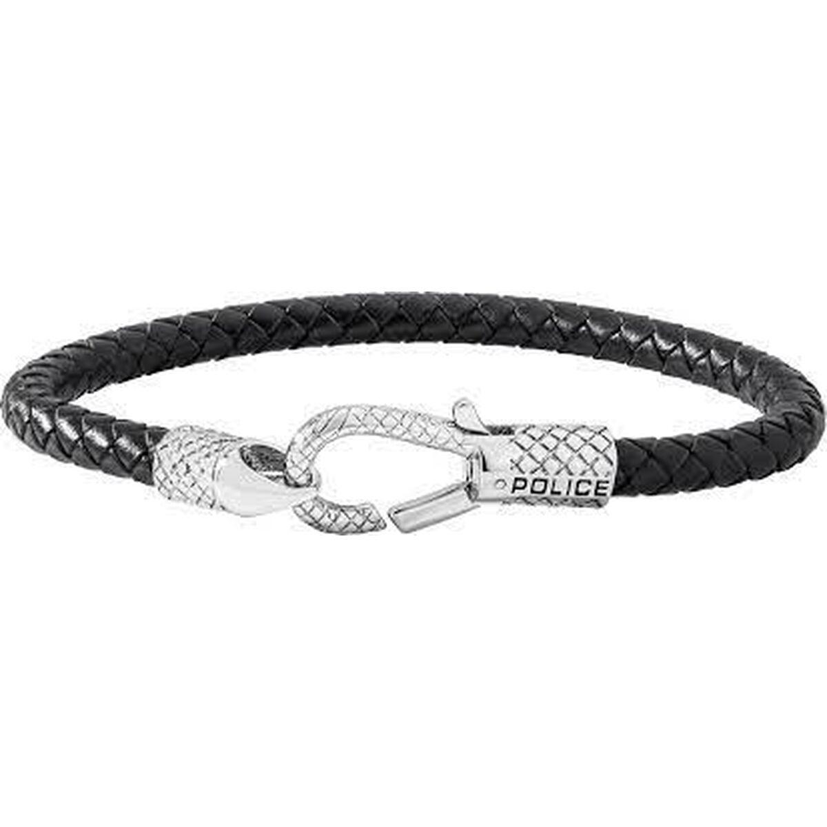 Armbånd til mænd Police PJ26491BLB.01 Læder 19 cm