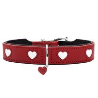 Hundehalsbånd Hunter Love S/M 35-43 cm Rød