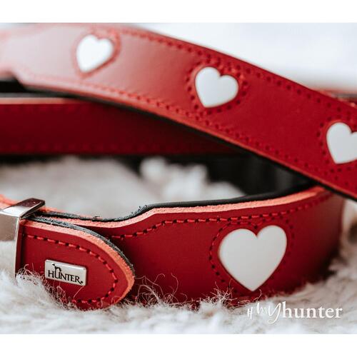 Hundehalsbånd Hunter Love S/M 35-43 cm Rød
