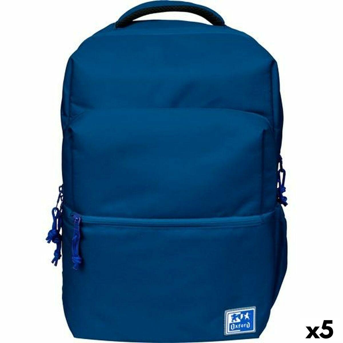 Skoletaske Oxford B-Ready Oxfbag Marineblå 42 x 30 x 15 cm (5 enheder)