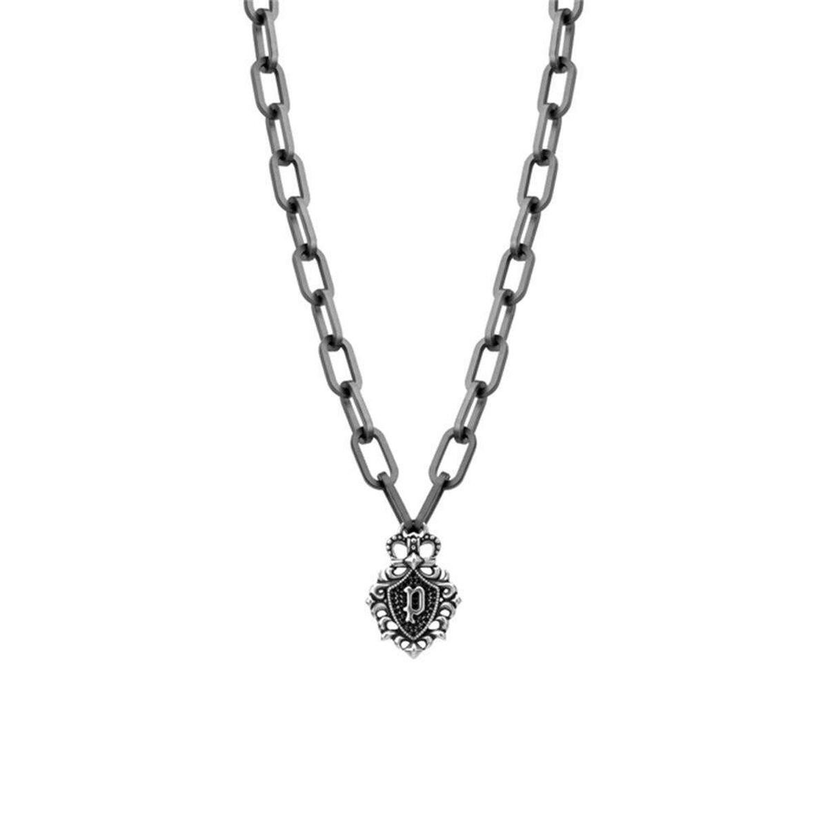 Police halskæde til mænd PEJGN2112701, grå, 50 + 20 cm billede