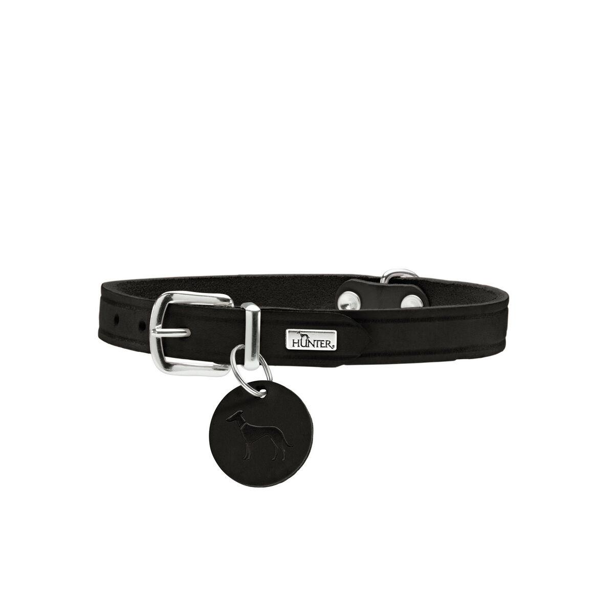 Hunter Aalborg hundehalsbånd - sort XS/S (28-33 cm) billede