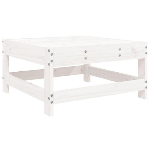 Sofasæt til haven 8 dele massivt fyrretræ hvid