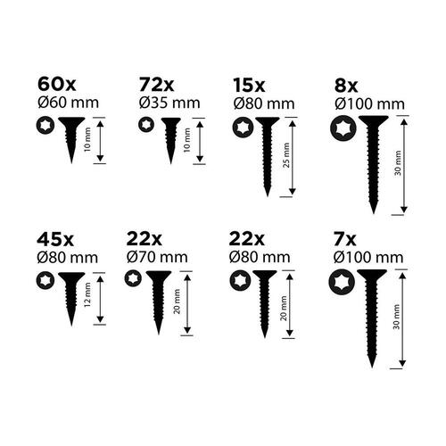 Skruesæt Black & Decker Torx 265 Dele