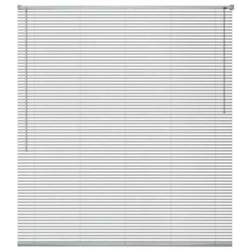 Persienne aluminium 140 x 220 cm sølvfarvet