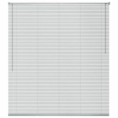 Persienne aluminium 160 x 220 cm sølvfarvet