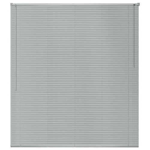 Persienne aluminium 160 x 220 cm sølvfarvet