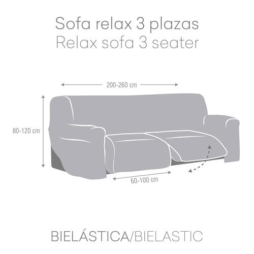 Sofa cover Eysa JAZ Brun 70 x 120 x 260 cm