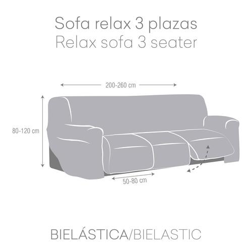 Sofa cover Eysa JAZ Hvid 70 x 120 x 260 cm