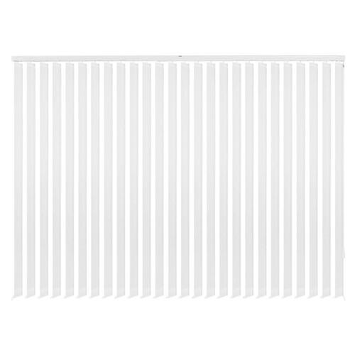 Lamelgardiner hvidt stof 120x180 cm