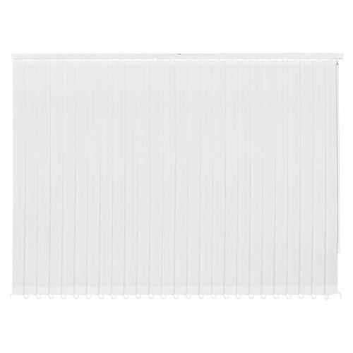 Lamelgardiner hvidt stof 150x180 cm