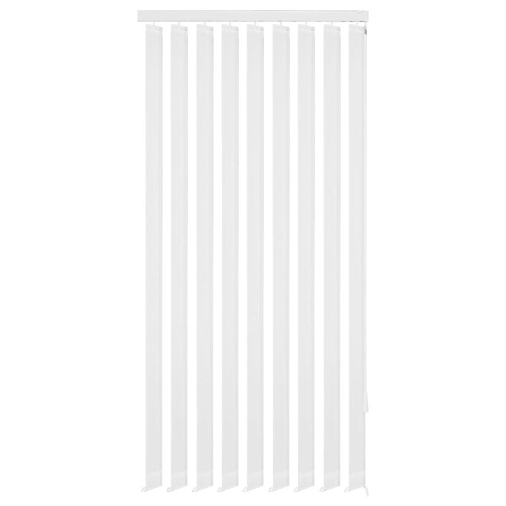 Lamelgardiner hvidt stof 120x250 cm