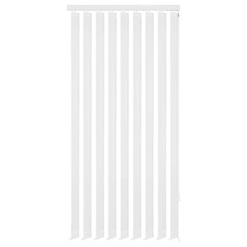 Lamelgardiner hvidt stof 150x250 cm
