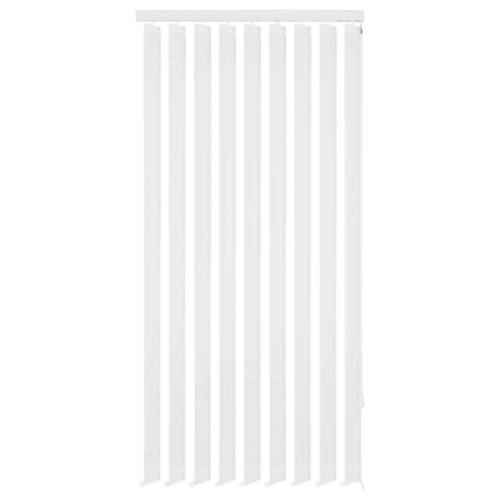 Lamelgardiner hvidt stof 150x250 cm