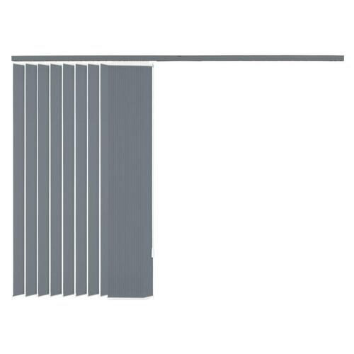 Lamelgardiner gråt stof 150x180 cm