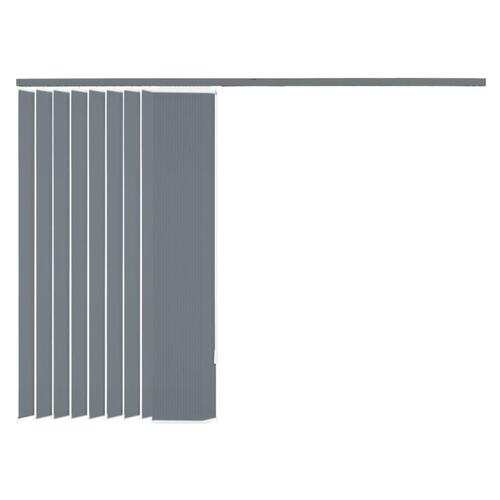 Lamelgardiner gråt stof 180x250 cm