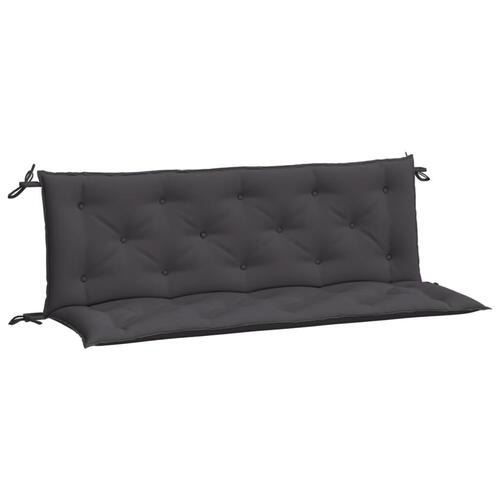 Hynder til havebænk 2 stk. 150x50x7 cm oxfordstof antracitgrå