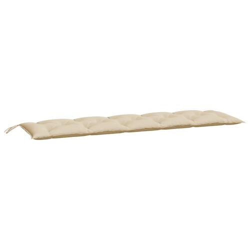 Hynder til havebænk 2 stk. 180x50x7 cm oxfordstof beige