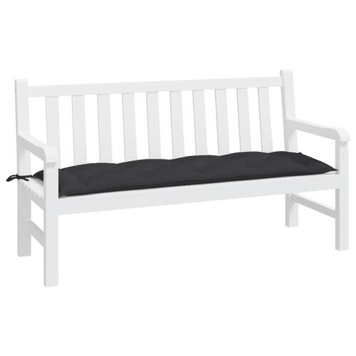 Hynde til havebænk 150x50x7 cm oxfordstof sort
