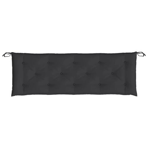 Hynde til havebænk 150x50x7 cm oxfordstof sort