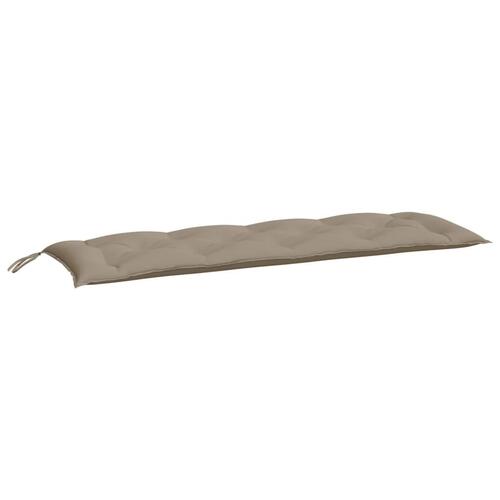 Hynder til havebænk 2 stk. 150x50x7 cm oxfordstof gråbrun