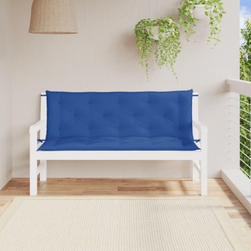 Hyndesæt til havebænk 150 x 50 x 7 cm - blå