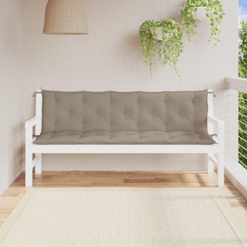 Hyndesæt til havebænk 180 x 50 x 7 cm - gråbrun