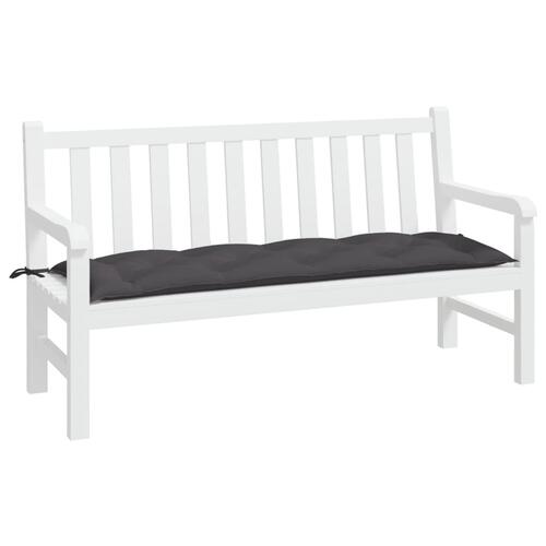 Hynde til havebænk 150x50x7 cm oxfordstof antracitgrå