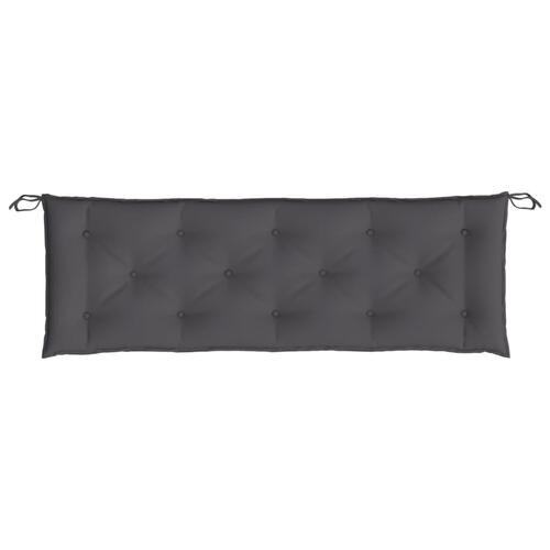 Hynde til havebænk 150x50x7 cm oxfordstof antracitgrå