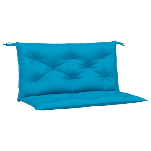Hynder til havebænk 2 stk. 100x50x7 cm oxfordstof lyseblå
