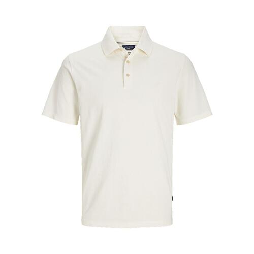 Kortærmet Polotrøje til Mænd Jack & Jones JPRBLUWILLIAM 12257315 Hvid S