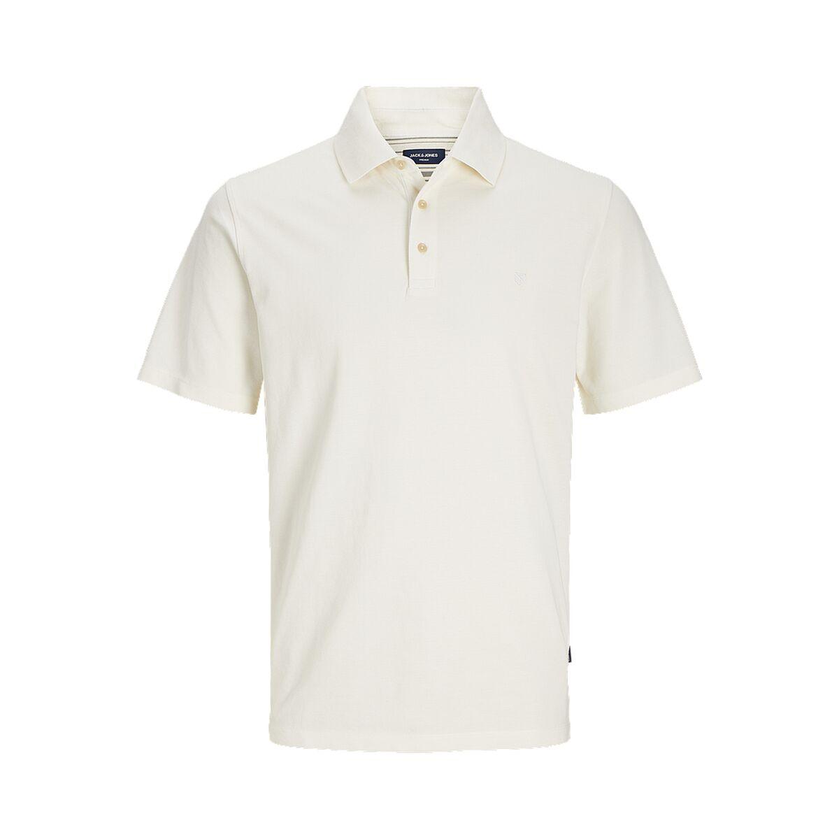 Kortærmet Polotrøje til Mænd Jack & Jones JPRBLUWILLIAM 12257315 Hvid XL