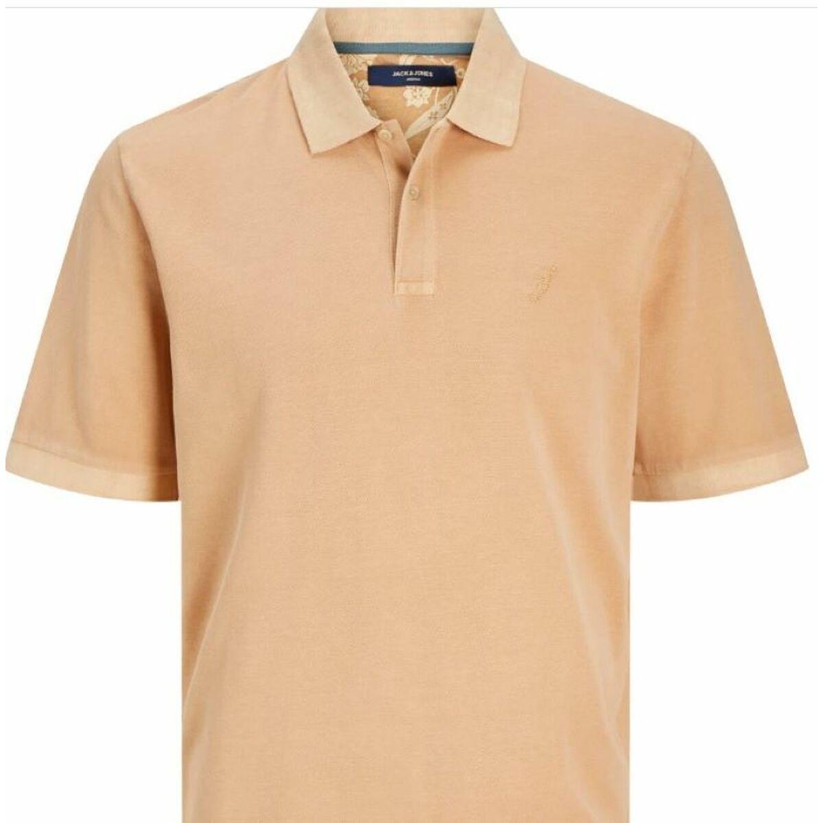 Kortærmet Polotrøje til Mænd Jack & Jones JPRBLUWILLIAM 12257315 Beige S
