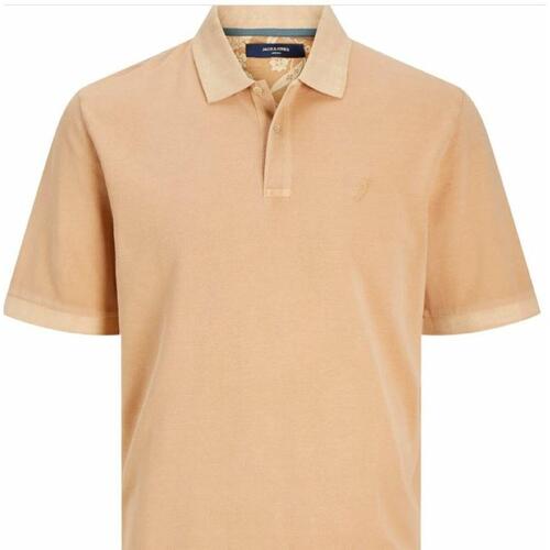 Kortærmet Polotrøje til Mænd Jack & Jones JPRBLUWILLIAM 12257315 Beige M