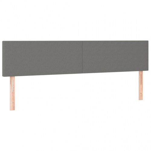 Kontinentalseng med madras 120×190 cm - stof, mørkegrå