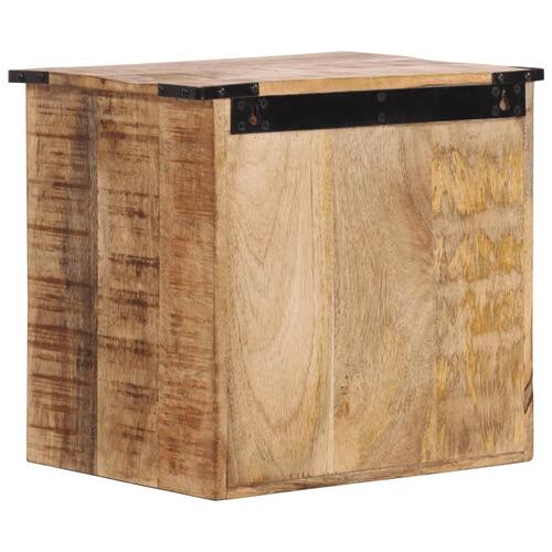 Sengebord 40x30x37 cm massivt mangotræ